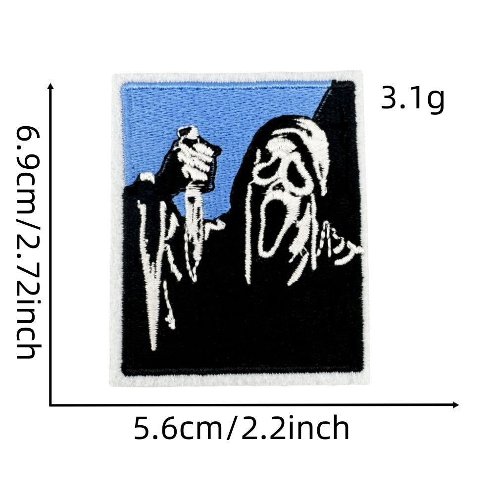 Wholesale Ghost Face Cartoon Cloth Embroidery Patch
